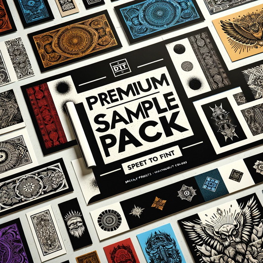 Premium DTF Transfer Sample Pack - Cold Peel, Easy Press Variety Designs