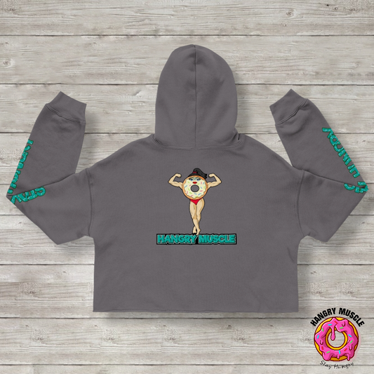 Cropped Fleece Hoodie | Woman Donut