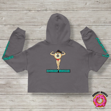 Load image into Gallery viewer, Cropped Fleece Hoodie | Woman Donut
