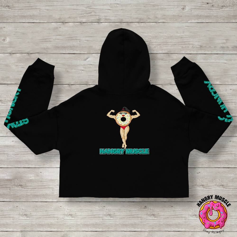 Cropped Fleece Hoodie | Woman Donut