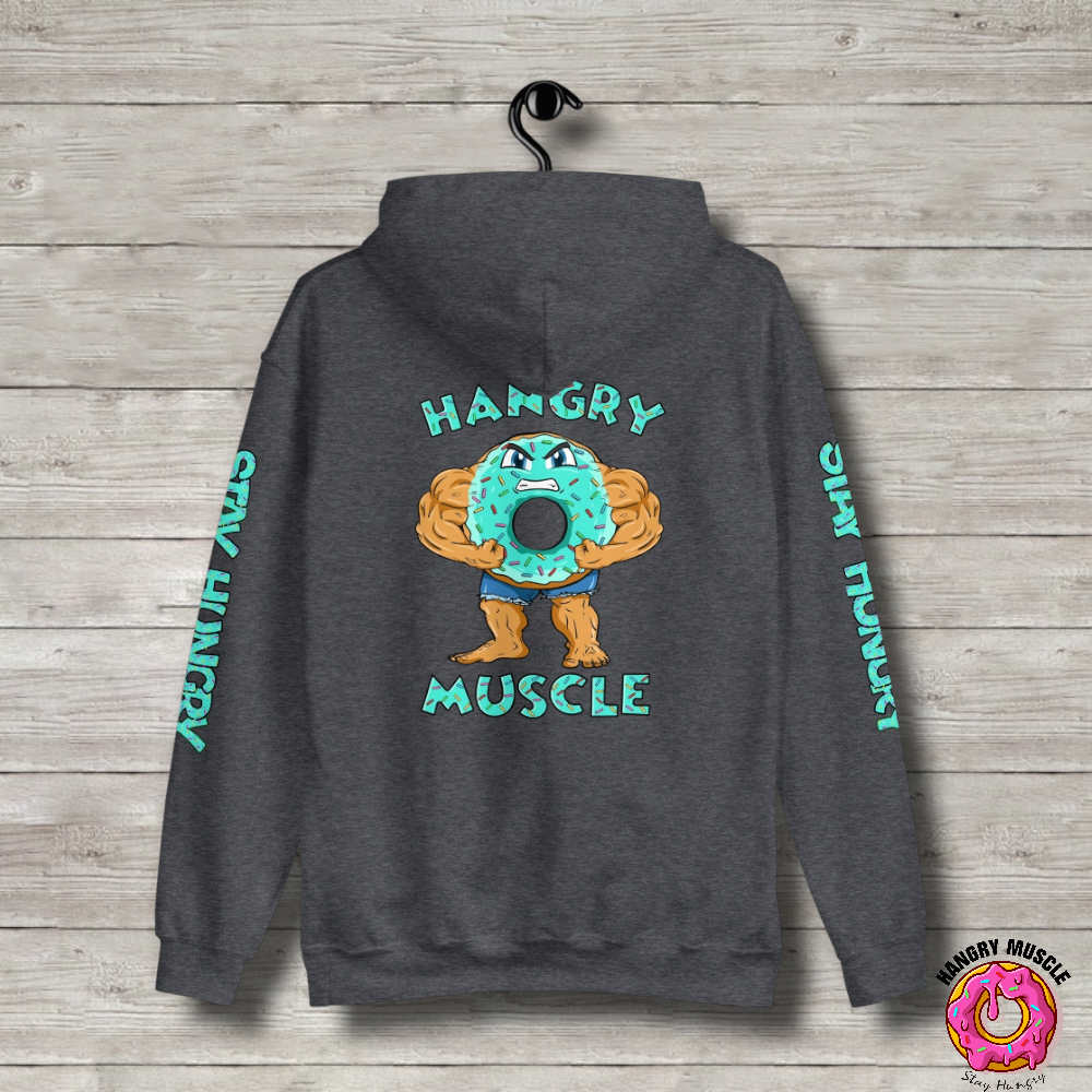 Stay Hungry Buff Teal | Pull Over Hoodie | Unisex